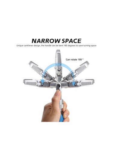 Pazly Tasarım Esnek Kafa Anahtar, Kompakt, Evrensel İnşaat Araçları, Çok Renkli, Ev Ve Araç Onarım İçin Uygun Çok Renkli