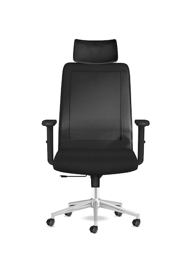 Kolto Başlıklı Siyah Çalışma Koltuğu
