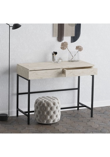 Decormet Linda Makyaj Masası Travertine Safir Meşe