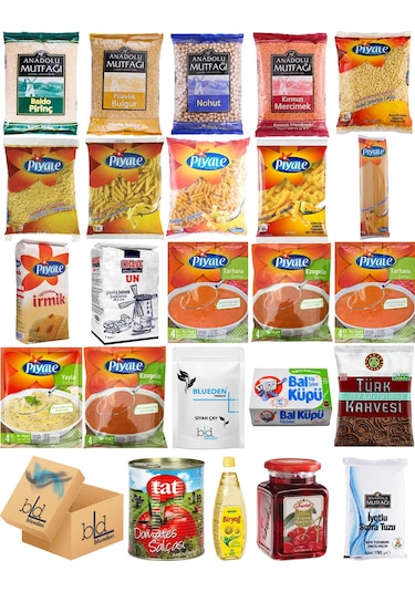 Blueden Kurban Kumanya Yardım Erzak Kolisi 24 Parça 3 Nolu Paket