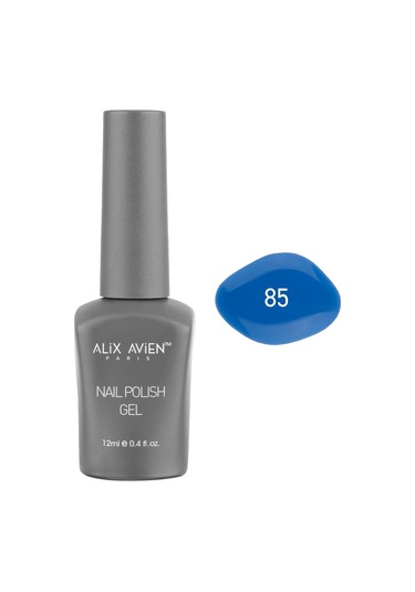 Alix Avien Deniz Mavi Kalıcı Oje 85-yoğun Renk Veren Jel Oje 12 Ml-nail Uv Gel Polish 85