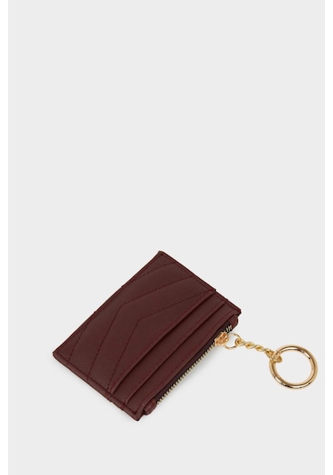 Defacto Kadın Suni Deri Kartlık G5206axnsbr2 Bordo-br2