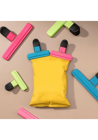 Suntek Fotoğraf Çipi Torbası Klipsi Hava Geçirmez Gıda Pembe