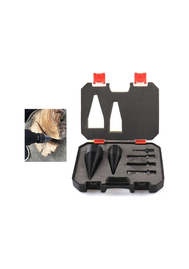 Sointeresting Parça 32/42 Mm Odun Yarma Matkabı Ve Odun Yarma Cihazı Seti, Bölünmüş Ağaç İşleme Aletleri İle Birlikte.