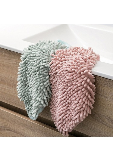 Hombey Kuche Ve Banyo Icin Kalin, Dayanikli Kartoon Tasarimli El Kurulama Havlusu - Pembe, 40x17 Cm Toplu Alisveris Icin Uygun Pembe