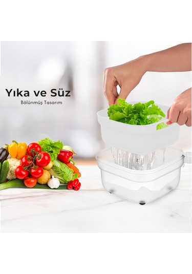 Fabcio Magicmom Çok Amaçlı Dilimleyici Set Beyaz - Lacivert