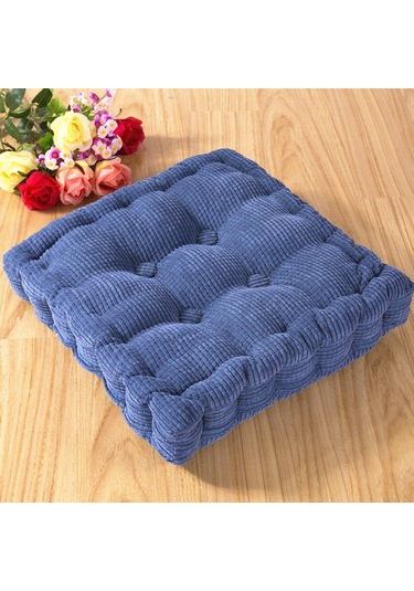 Monyee Kahverengi Kordeli Makyajlı Oturma Yastığı - Kare 45x45cm 500g - Ev & Okul Sandalyeleri İçin Konfor Verici Dayanıklı Diğer