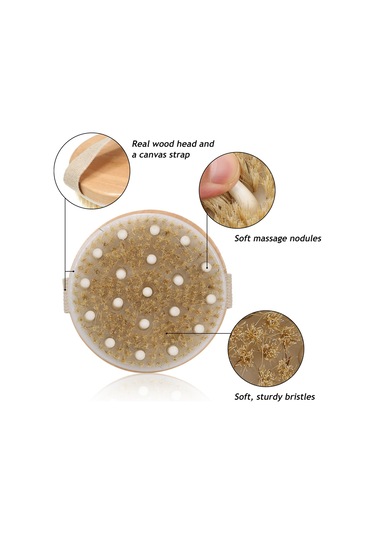 Youtek Doğal Kıllar İle Derinlemesine Temizlik Sağlayan Masaj Fırçası