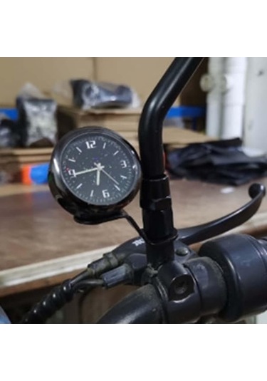 Artfulabode Suntek Siyah Motosiklet Kadranı Dijital Dekoratif Saat Ea Siyah