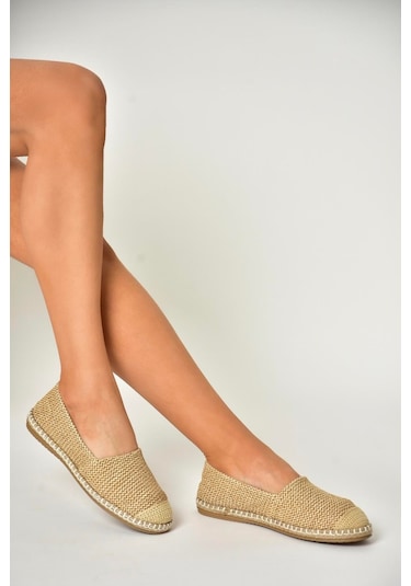 Fox Shoes D280250017 Ten Hasır Günlük Kadın Ayakkabı Ten-hasır Ten Rengi