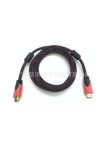 Wezone Hdmı 1.4 Kablosu 1.5m Kırmızı-siyah Örgü Ve Cat5e Ağ Kablosu 10m Sarı - 4k 30hz, 1000mbps, Tv/bilgisayar/set-top Box Bağlantısı