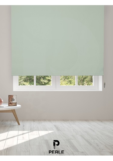 Br Perle Tatlı Yeşil Düz Mekanize Stor Perde Yüksek Kalite Metropol Serisi Tatlı Yeşil