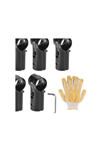 Suntek 8 Adet T Boru Kelepçesi Bağlantı Aksesuarları Anahtar