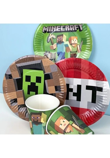 Davajdarit' Partiler İçin Minecraft Belirsiz Mutfak Eşyaları 151055273 100 adet