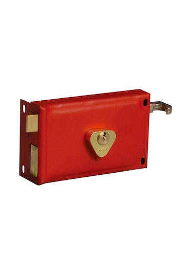 Kapı Kilidi ve Bakır Dövmeli Kapı Topuzu (Volkan Kilit 140 mm)