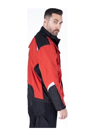 3'ü Bir Arada Mont Kırmızı - Siyah