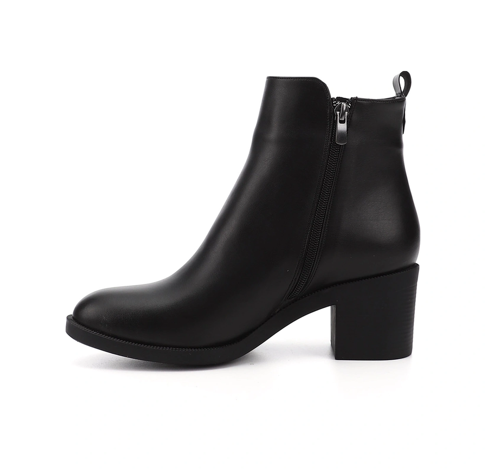 Gönderi R Kadın Siyah Fermuarlı Kalın Topuklu Bot Dkzb74835228 Siyah
