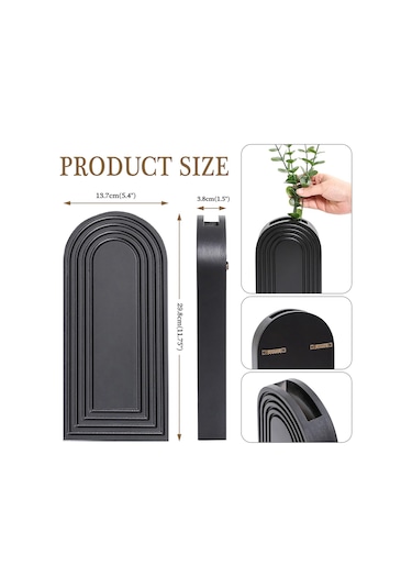 Paket Ahşap Duvar Vazo Seti Modern Çiftlik Evi Ve Boho Duvar Dekoru