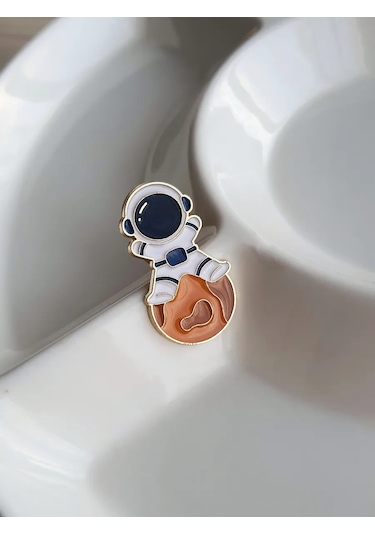 Proshik Broş Astronot Erkek Çocuk Rozet 249180192 Beyaz