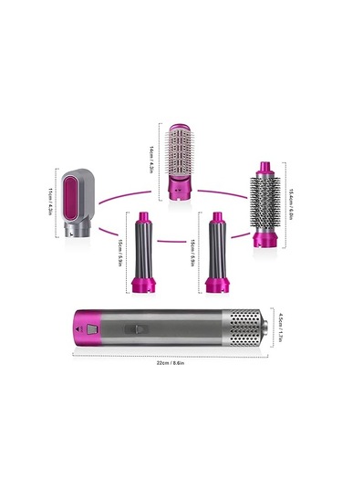 Çok İşlevli Saç Bükme Seti 5 Değiştirilebilir Kova Diğer Çok Renkli