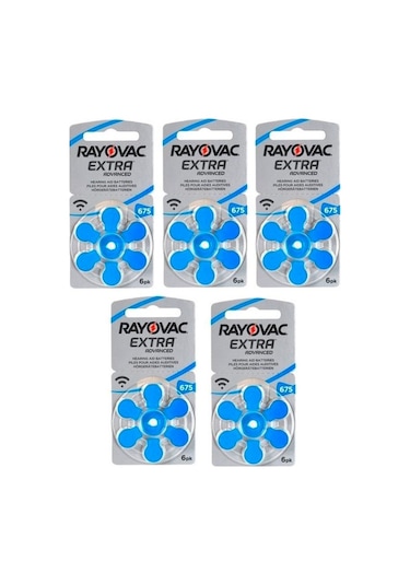 Rayovac Extra Advanced 675 Numara İşitme Cihazı Pili 6 x 5'li