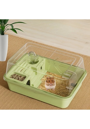 Willowhaven 5 Adet Büyük Hamster Kafesi Seti Sarı Koşu Tekerlekli Geniş Yaşam Alanı Kolay Kurulum