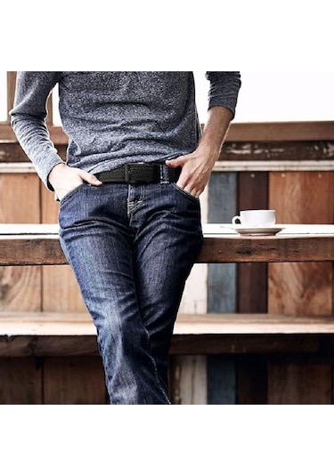 Örgü Lastik Kemer 3,5cm Lacivert Lacivert