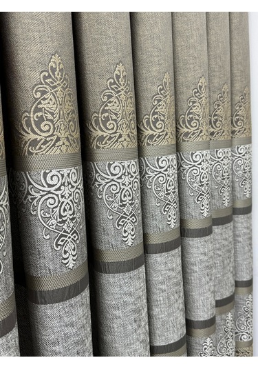 Nivemeshome Çakı Fj672069 V-5327 Toprak 1/3 Sık Pileli Fon Perde Apm Toprak