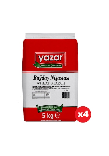 Yazar Buğday Nişastası 4 x 5 KG