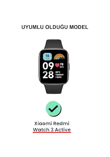 Xiaomi Redmi Watch 3 Active 1.83" Ekran Koruyucu 3d Kavisli Full