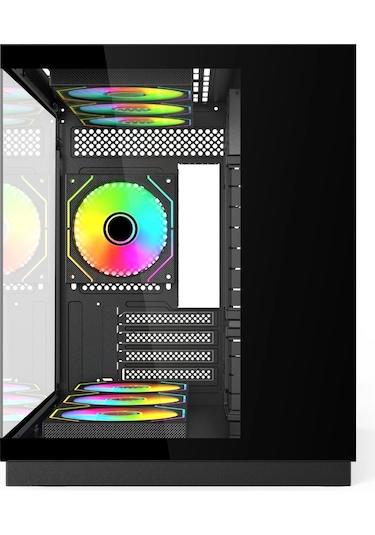 Hyper Rocket V332 Micro-atx 7 Argb Fan Siyah Oyuncu Kasası