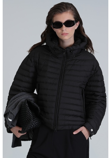 Lufian Kadın Elen Kaz Tüyü Mont 122120029 Siyah Siyah