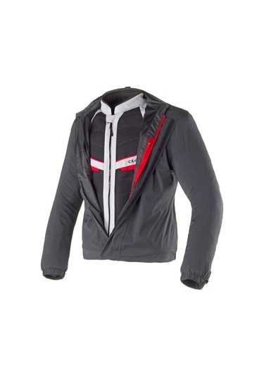 Clover Rainjet-3 Wp Korumalı Motosiklet Montu Gri Siyah Kırmızı