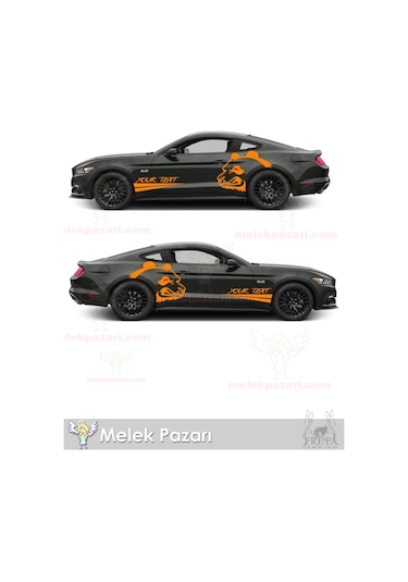 120X85 cm- Kızgın Panda Oto Arka Çamuruk Sticker