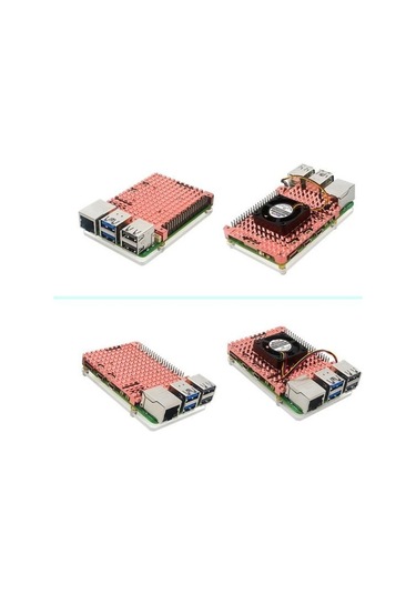 Suntek Pi 5b Soğutma Dizüstü Bilgisayarı Için Bakır Fanlı