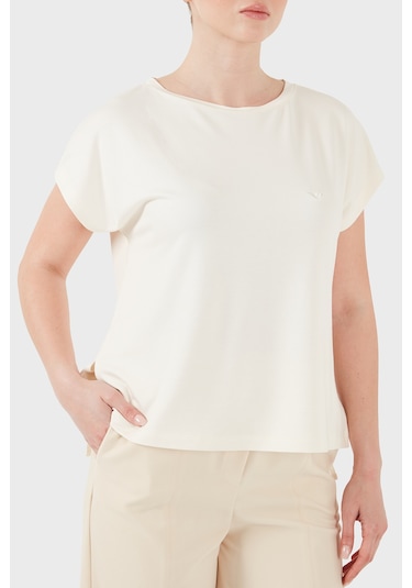Emporio Armani Bayan T Shirt Ew002908 Af19032 U1054 Ekru Emporio Armani Bayan T Shirt Ew002908 Af19032 U1054 Ekru