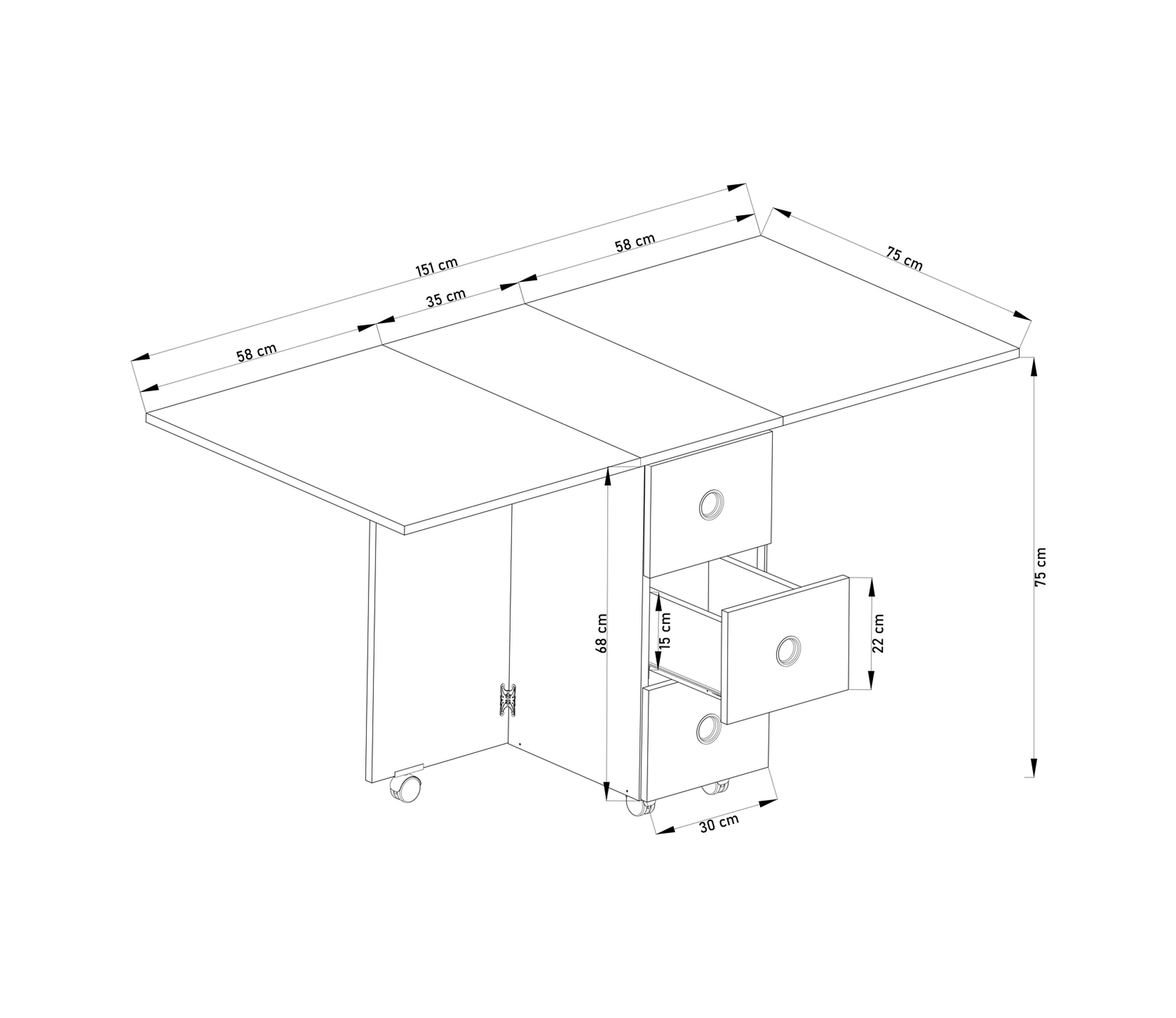 Lagertha Yemek Masası Mutfak Masası Koyu Ceviz
