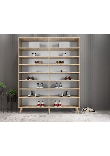 Duke 4 Kapaklı Ayakkabılık Meşe 180 Cm M2