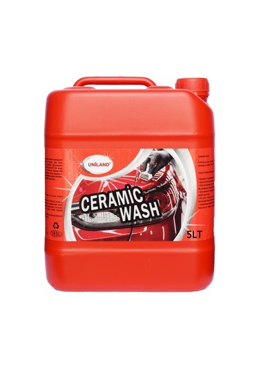 Uniland Ceramic Wash Seramik Şampuanı 5 Lt Uygulama Süngeri