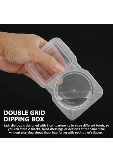 Geeroyoo Çift Bölmeli Sızdırmaz Baharat Saklama Kapları, 20'li Set, Pratik Ve Kullanışlı Tasarım