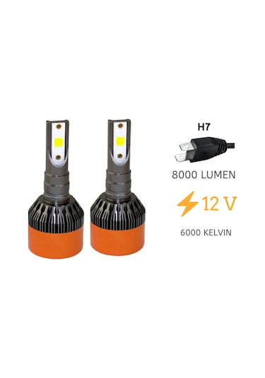 H7 Led Xenon Zenon Far 48 Watt 12 Volt 8000l 6000k Laam90cartex