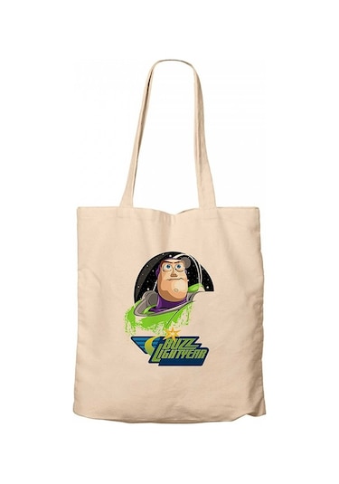 Buz Lightyear Krem Kanvas Bez Çanta Krem