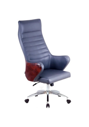 Borass Çift Renk Deri Makam Koltuğu Gri