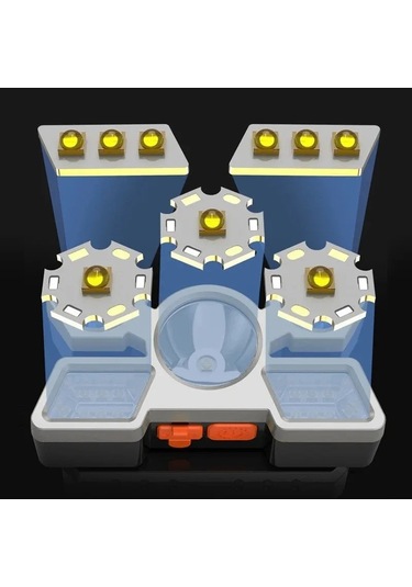 212 Model Şarjlı 5 Led 4 Modlu Cob Led Avcı Balıkçı Kamp Süper Kafa Lambası