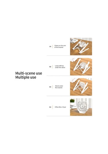 Ebitda Cbtx Katlanabilir Laptop Standı - Soğutma Fanlı - 5 Seviyeli Ayarlanabilir