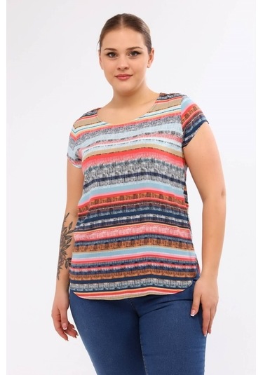 Viskon Kısa Kol Tişört (532253495)