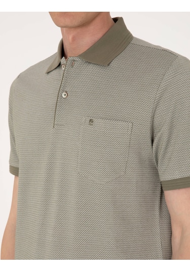 Pierre Cardin Erkek Haki Tişört 50306862-vr027