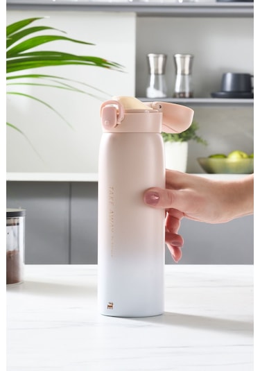 Karaca Skyfall Çelik Sızdırmaz Termos Pembe 500 ml