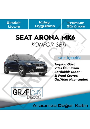 Seat Arona Konfor Seti - Araç Içi Ses Giderici Kumaş Kaplama