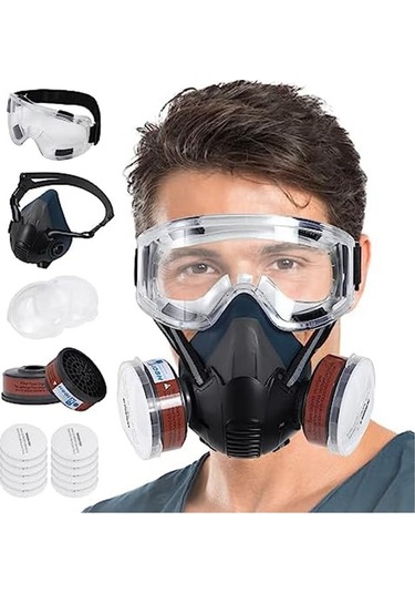 Filtreli Solunum Gaz Maskesi Colored Renkli